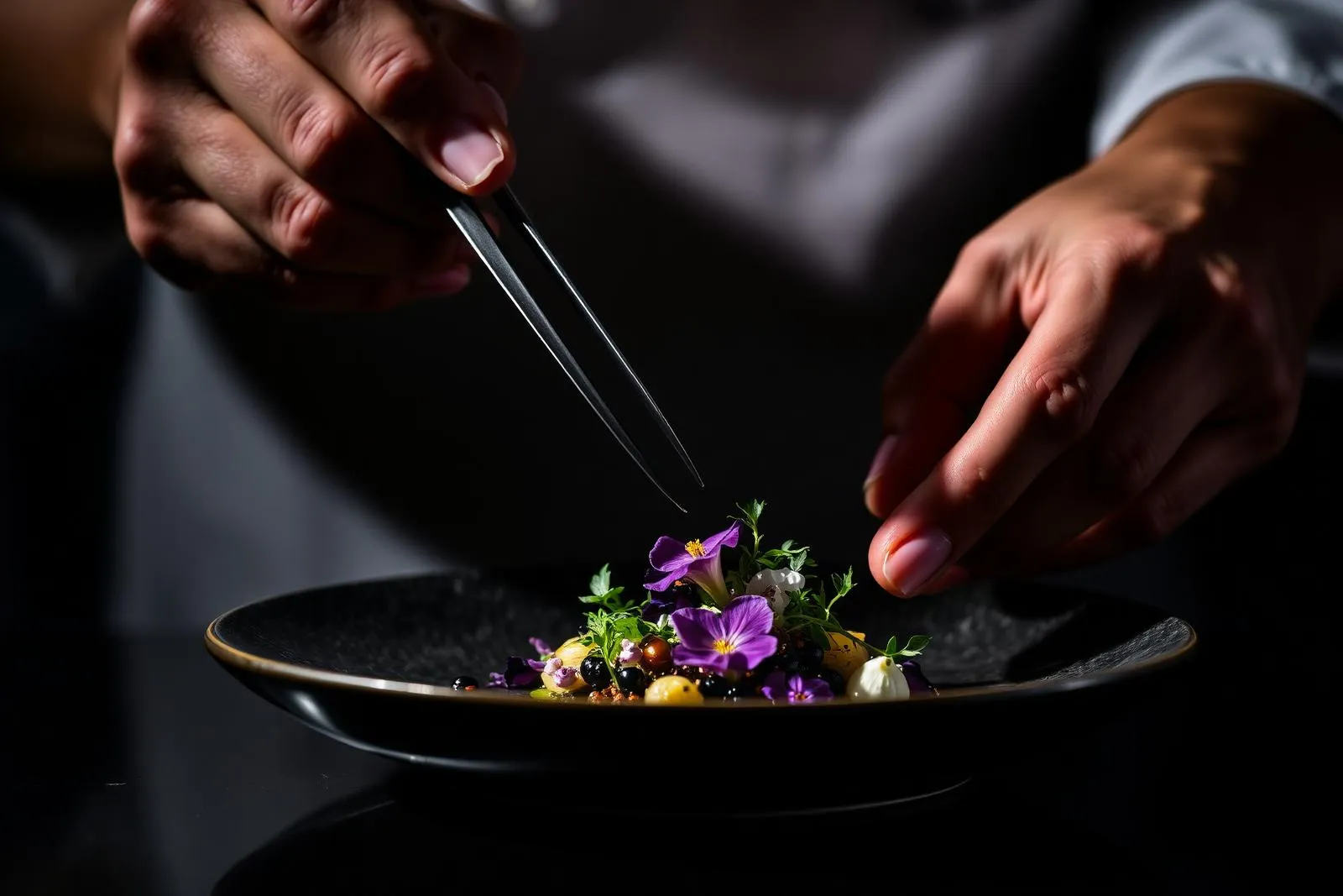 Plating by Chef Thierry Gustin